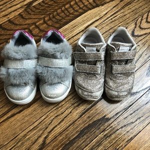 2 pairs of size 7 toddler shoes
